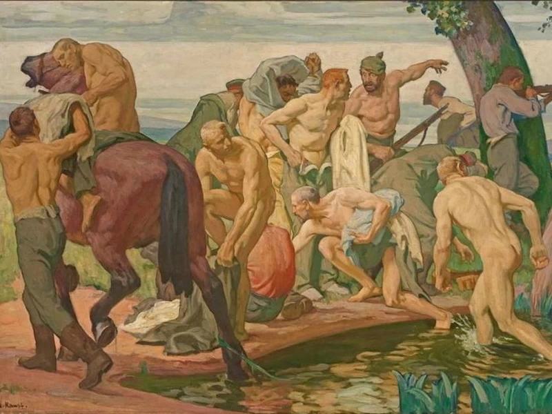 1864-Arthur Kampf - Raid. Coscrizione, 1917